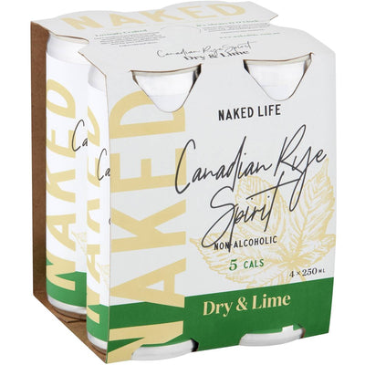 Naked Life Canadian Rye Spirit Dry and Lime